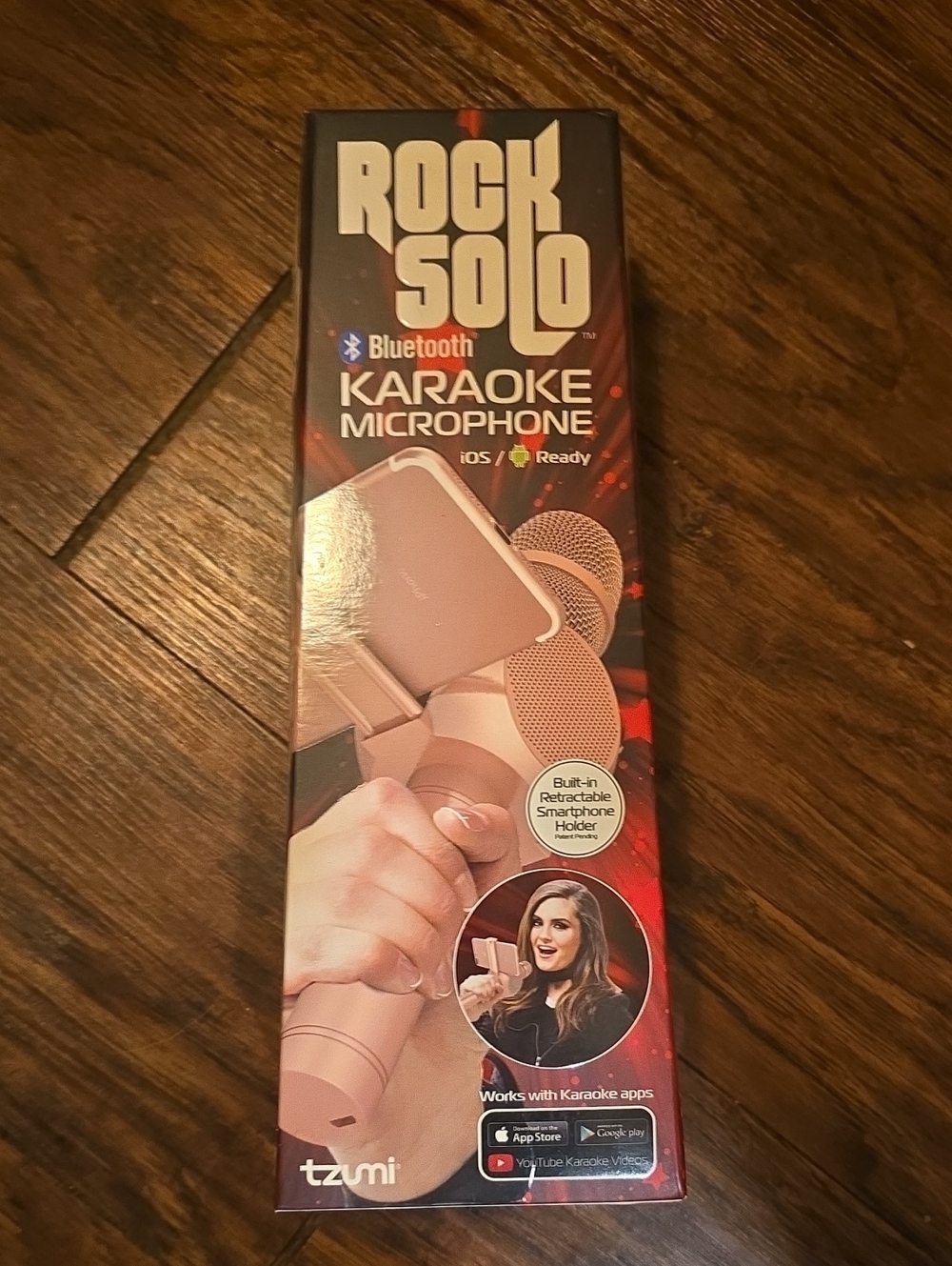 Rock Solo Bluetooth Karaoke Microphone - Rose Gold
